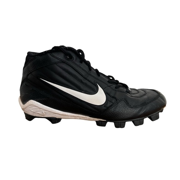 Nike Football Cleats 115187 011 00 Black Size 9.5 Pre Owned - Picture 7 of 11